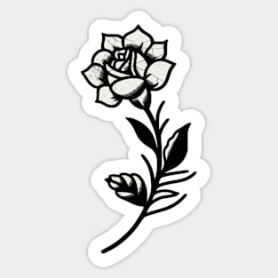 Cracked Flower Sticker